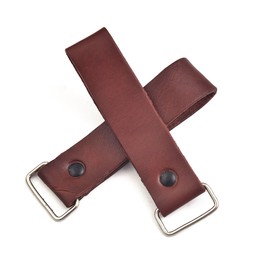 HUNTING HUNTS Leather Tape Measure Holder for Belt – 2 Pack, 5″ Length, Dark Brown, Rugged Tool Clip, Durable Leather Case for Contractors, Carpenters & DIY Pros