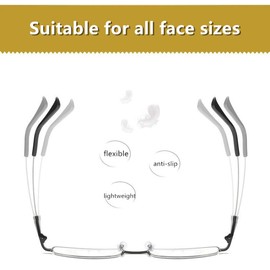 Progressive Multifocus Computer Reading Glasses Blue Light Blocking Readers