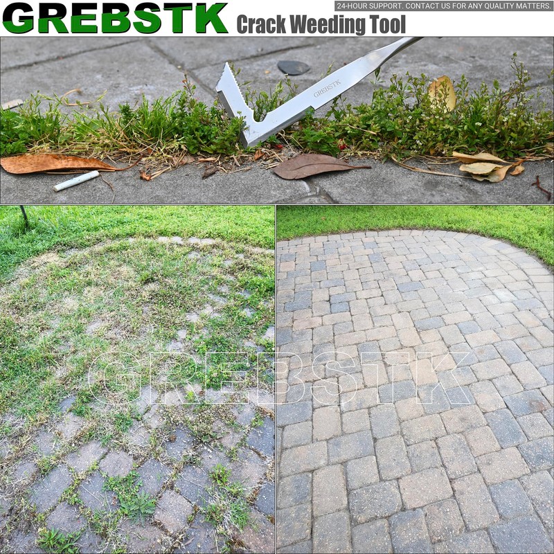 GREBSTK GREBSTK Crack Weeder Crevice Weeding Tool Stainless Steel Manual