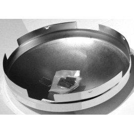 United Pacific (UP) Front Hub Cap 4 Even Notches 3/4" Sidewall Dome Chrome 5/8" Lip UP#10103 Each