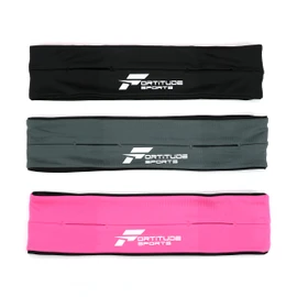 Fortitude Sports Phone Belt for Running | Waist Belt Phone Pouch | Phone Holding Running Belt for Women and Men for Running, Walking, Cycling and Fitness (Pink, Large)
