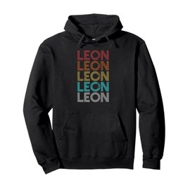 Retro Vintage LEON Pullover Hoodie
