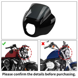 TCMT Front Headlight Quarter Fairing Windshield Fit For Harley Softail Low Rider FXLR S FXLRS 2018-2025 Street Bob FXBB FXBBS 2018-2025 Softail Standard FXST 2020-2024
