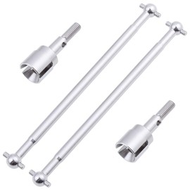 HobbyPark Stainless Steel 90mm Front/Rear Dogbone Drive Shaft & Stub Wheel Axle Replacement of 08029 02033 for Redcat Volcano Epx/PRO (4-Pack)
