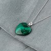YASHEE Malachite Gemstone Heart Shape Pendant Necklace, Natural Cabochon, Women