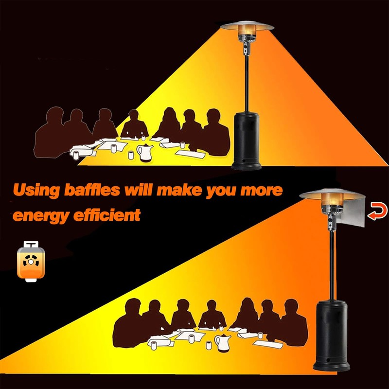 Patio Heater Reflector Shield Outdoor Patio Heater Shield Reflector for