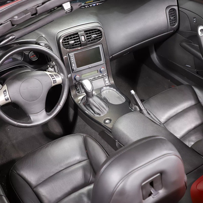 Unbranded ABS Carbon Fiber Interior Center Console Trim Cover For