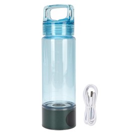 Hydrogen Water Bottle, Portable Hydrogen Water Ionizer, 400ml Hydrogen Bottle Generator with Ion Membrane Tech, Hydrogen Water Cup for Exercise, Travel, Home, Office (Green Blue)