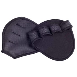 PEIONO Almohadillas de Agarre para Levantamiento, Guantes para Gimnasio Antideslizante y Resistente al Desgaste, Neopreno Espesado, Adecuado para Entrenamiento en Gimnasio y con Barra（Negro）