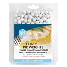 R&M International 2723 Ceramic Pie Weights, 1 lb. with Mesh Storage Bag