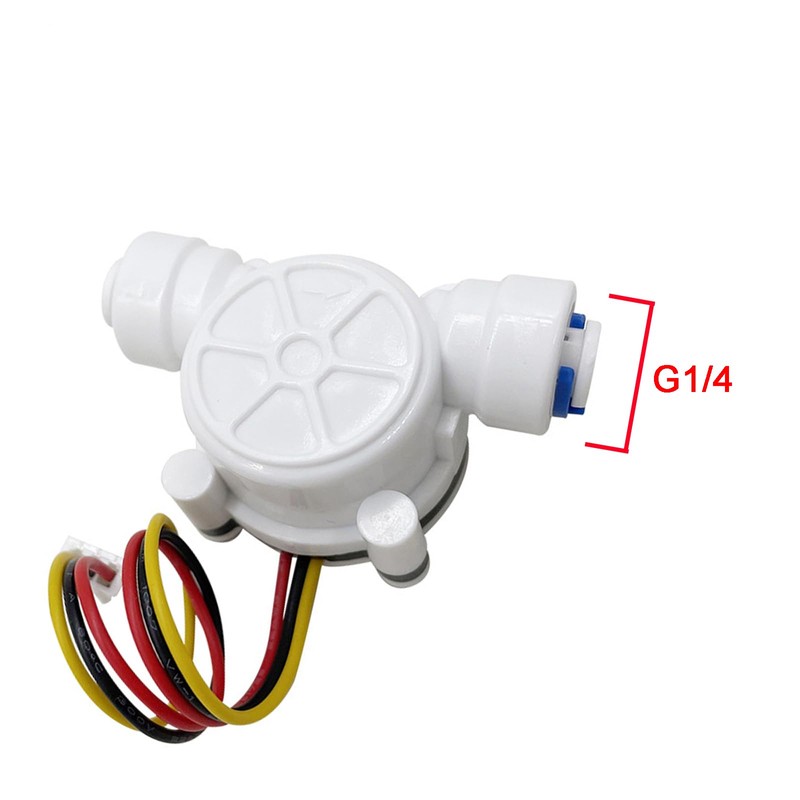 GREDIA 1/4" Quick Connect Water Flow Sensor Food-Grade Switch Hall