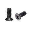 sourcing map M4 x 10mm Phillips Screw Fastener Black for