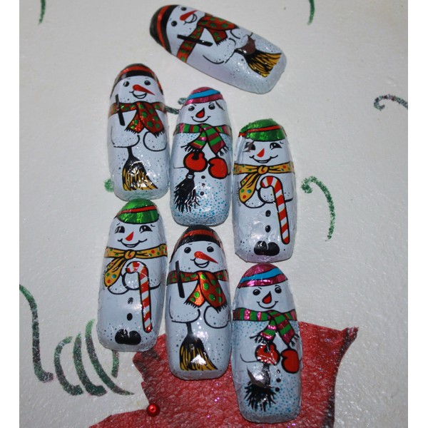 Snowman Christmas Premium Chocolate in Colorful Design - 1 LB, 50 Snowmen