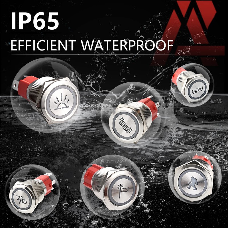 APIELE Interior Lights Switch, ON Off SPST Rocker Toggle Switch