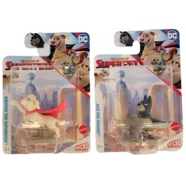Mattel League of Super Pets Bundle Set of 2 Micro Action Figures with Krypto The Superdog and Ace The Hound