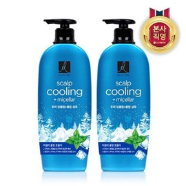 Elastine Deep Clean Cooling Scalp Shampoo 680ml x 2 / 엘라스틴 두피 딥클린 쿨링 샴푸 680ml X 2개