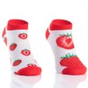 TODO COLOURS Colourful Trainer Socks - Strawberry Low - Colourful