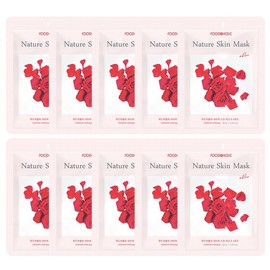 Food Aholic (10 Sheets) Food A Holic Nature Skin Rose Mask Pack / (10매)푸드어홀릭 네이처스킨 로즈 마스크팩
