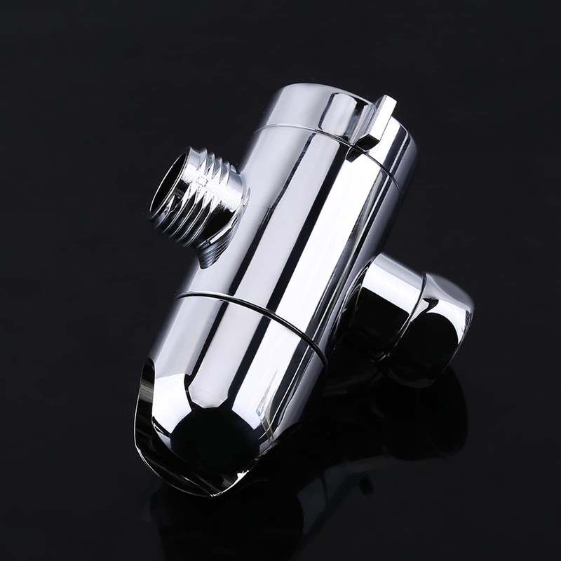 3 Way Shower Head Diverter Adjustable Arm Multi-Layer Chrome Plating