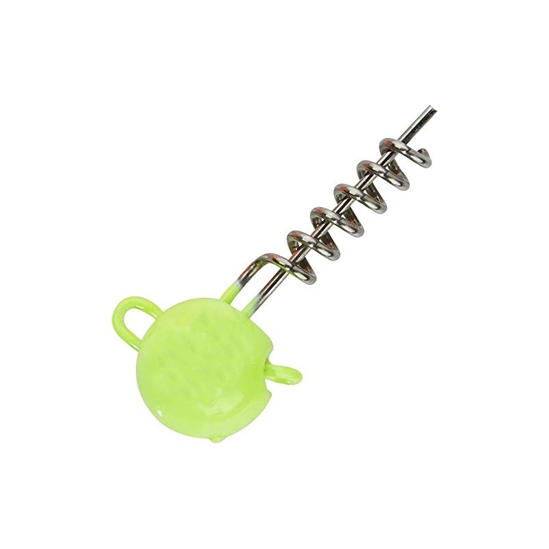 Balzer UV-Active Screw in Jig Heads, Yellow Jig Heads, Weight/Content: