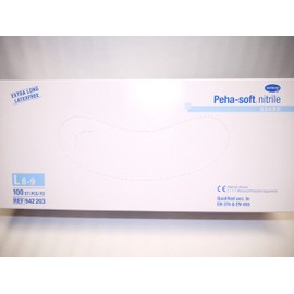 HARTMANN Peha Soft Nitrile Guard Gloves T8-9 L Pack of 100