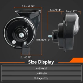 XUKEY Snail Horn For Toyota RAV4 Camry Corolla Highlander Tacoma Prius Yaris C-HR