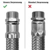 AWM stainless steel flex hose 1/2, 3/4, 1 Inch reinforced