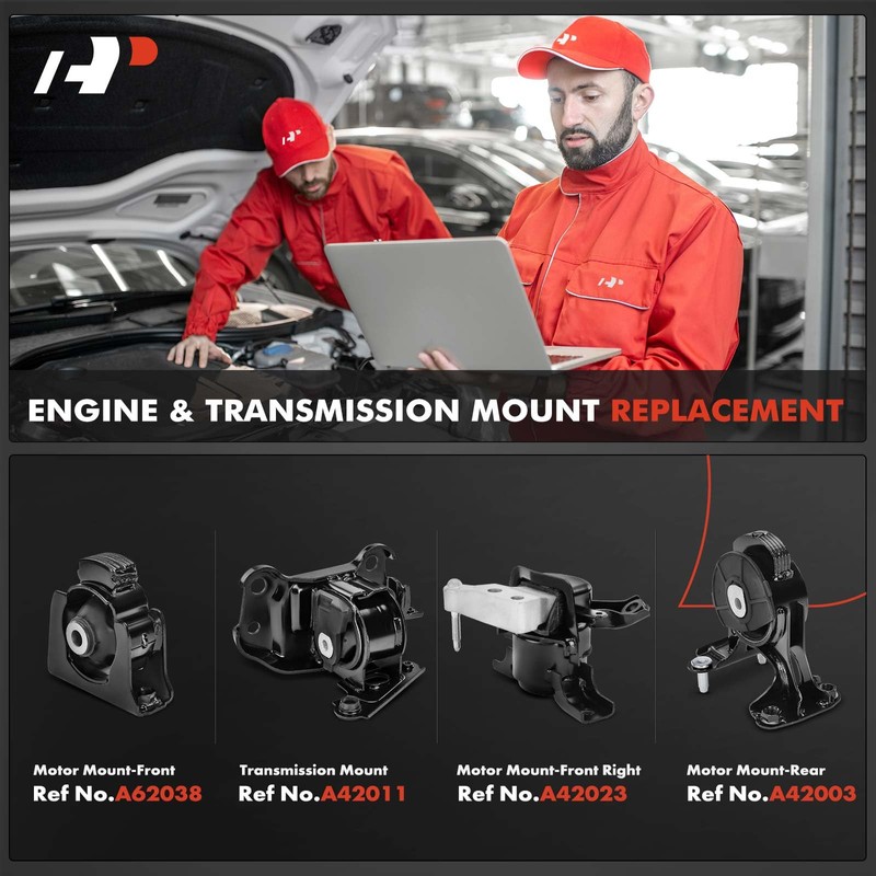 A-Premium 4PCS Engine Motor Mount and Transmission Mount Set Compatible