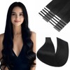 Silk-co Double Stitched Tape Extensions Real Hair Pack of 20,