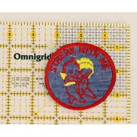 Streak With Me Vintage Streak With Me Patch Sew On Unused Streaking Humor Badge Naked