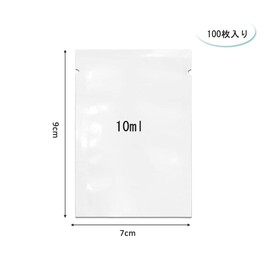 Pouch Container, Travel, Shampoo, Divided 100 Pieces, 2.8 x 3.5 inches (7 x 9 cm), Heat Pressing Shampoo, Lotion, Refill Pouch, Individual Packaging for Travel Liquids, Travel Bottle, Cream, Milky