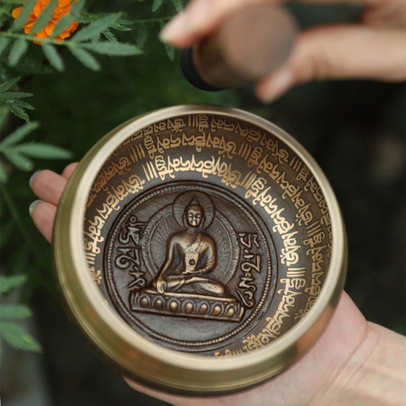 Tibetan Singing Bowl Handmade Buddha Tibet Struck Bowl Ritual Music