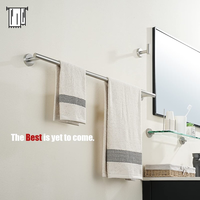 JQK Bath Towel Bar, 33 Inch 304 Stainless Steel Thicken