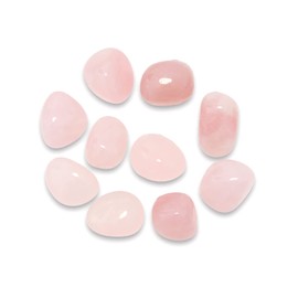 Namzi Brazilian Tumbled Polished Natural Rose Quartz Stones, Crystals and Healing Stones Quartz Bulk for Wicca, Reiki, Healing Energy, Chakra Stones, Witchcraft Supplies(10 Pcs)
