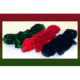 PrillyCharmin 6 Velvet Tops - fit 9-11" Dolls - EASY CHRISTMAS DRESSES Red Green Blue SZ SMALL