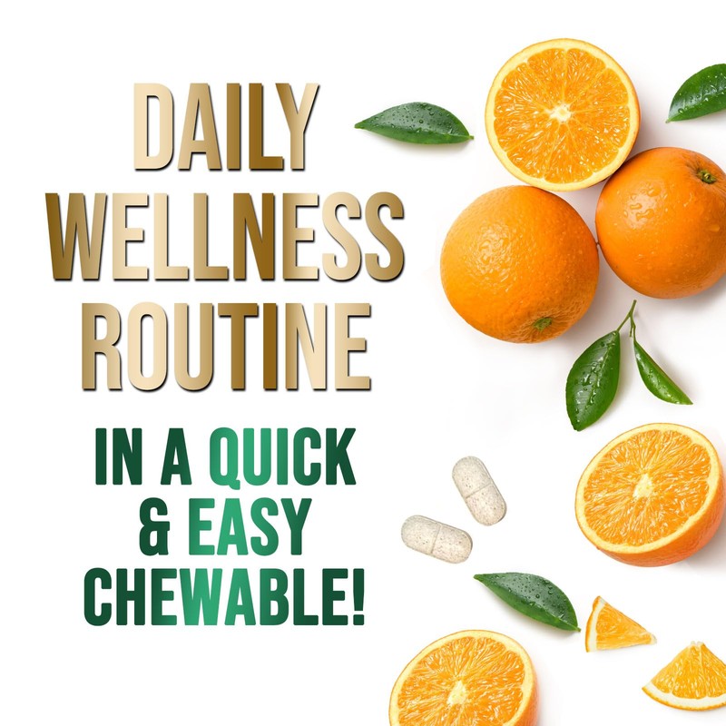 Vitamin C Chewable 1000mg - Extra Strength Antioxidants for Powerful