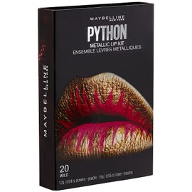 Maybelline New York Lip Studio Python Metallic Lip Makeup Kit, Wild, 0.09 oz.