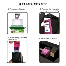 Limeink 2 Pack Remanufactured PG-245XL CL-246XL High Yield Ink Cartridges (1 Black, 1 Color) for Pixma iP2820 MG2420 MG2520 MG2920 MG2924 MG2922 MX492 Shows Accurate Ink Level