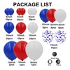 Red White and Blue Balloons Garland Arch Kit 164pcs Balloons