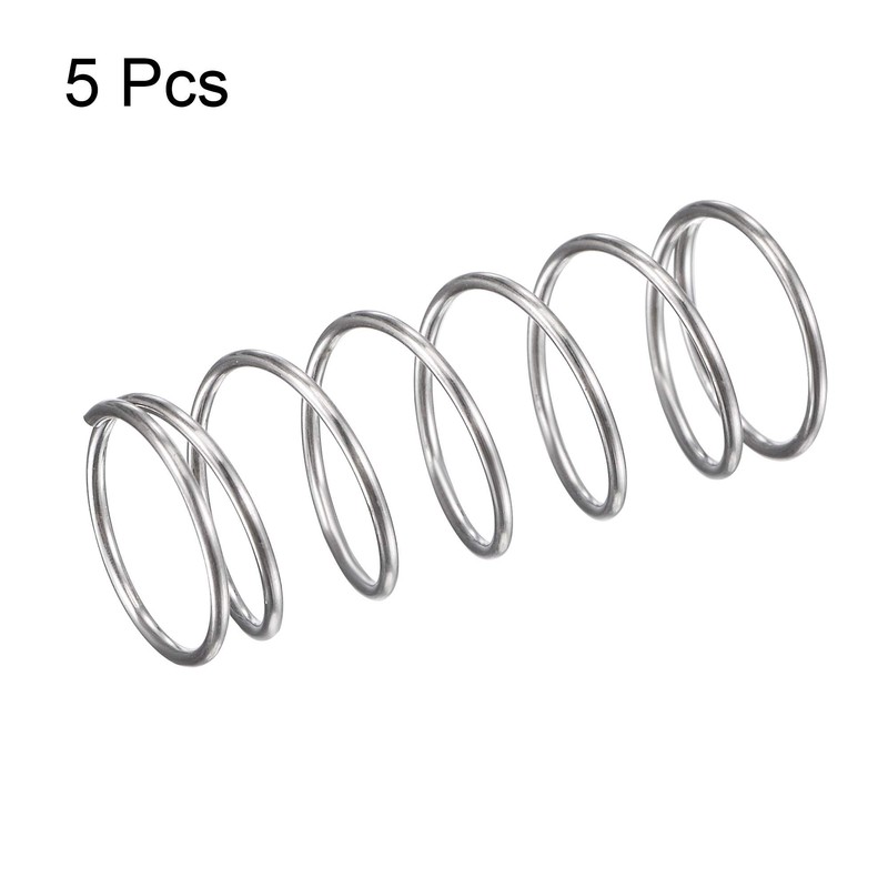 sourcing map Compression Spring, 304 Stainless Steel Compression Springs, Silver