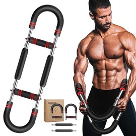 2025 Pro Saker Twister Arm Trainer Adjustable Chest Workout Equipment Arm Trainer for Men and Women Shaker Twister Arm Trainer Chest Clip Muscle Arm Workout Equipment at Home (Red)