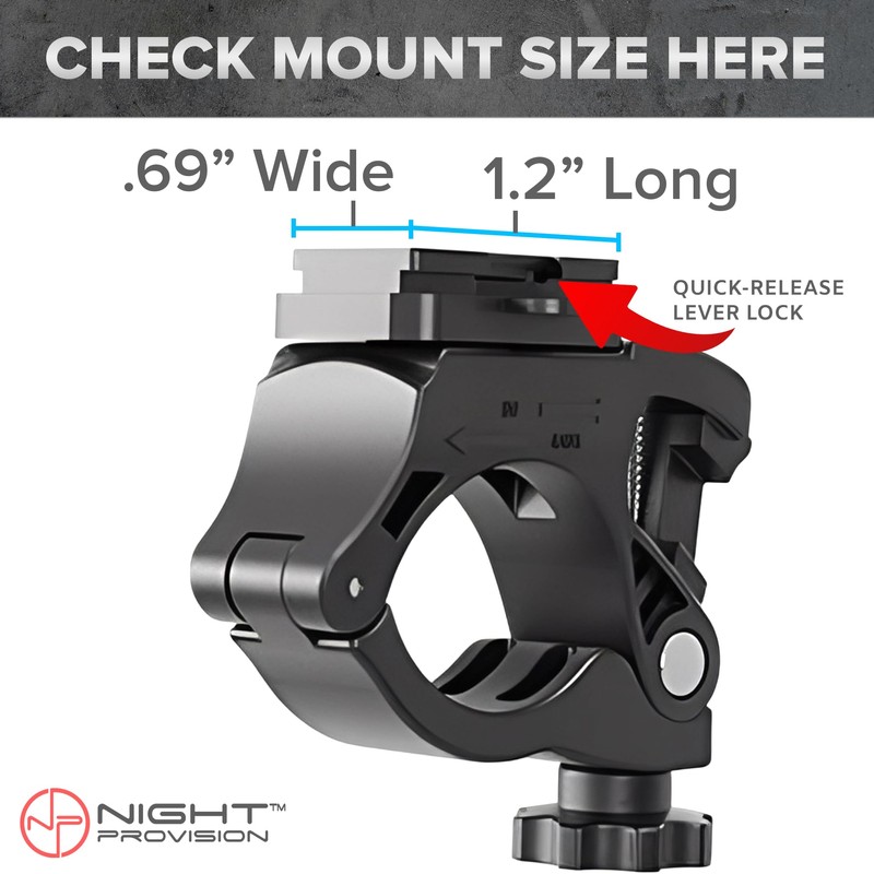 BX-1200 Bike Light Mount Bicycle Light Headlight Handlebar Replacement Featuring