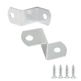 GDFYMI Offset Clips for Picture Framing, Z-Shape Canvas Mounting Clips with Mounting Hole, with Screws (20pcs, 19mm)