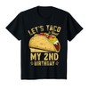 Kids 2 Year Old Funny Let's Taco Bout My 2nd