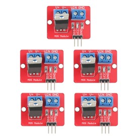Risegun 5pcs MOSFET Module 3.3V/5V MOSFET Driver Module PWM Output Control Card 0-24V for SCM for ARM for R Aspberry Pi