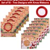 Cabilock 12pcs Christmas Cookie Boxes Packaging Kraft Paper Candy Boxes