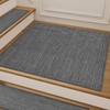 Deerly Comfortable Stair Landing Carpet Non Slip Breathable Linen Rug