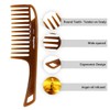 Wide Tooth Hair Comb Brown Argan Oil Infused With Comfortable