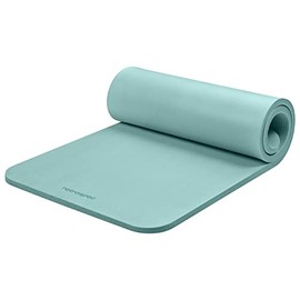 Retrospec Solana - Tapete de yoga de 1 pulgada de grosor con correa de nailon, unisex, antideslizante, para yoga, pilates, estiramiento, ejercicios...