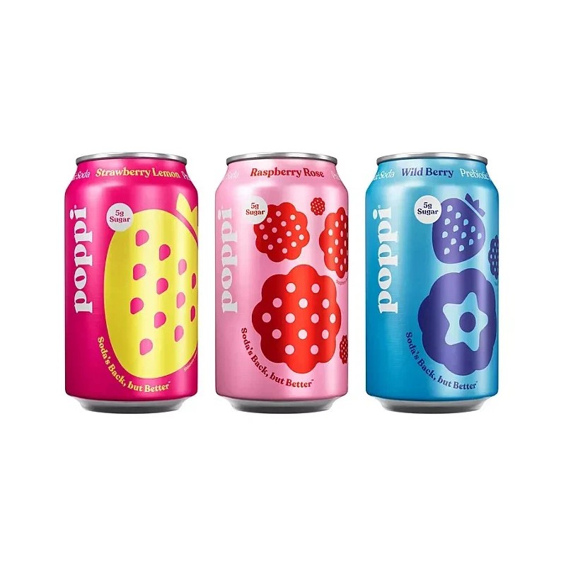 poppi Prebiotic Soda Tastemakers Variety 12 fl. oz., 15 pk